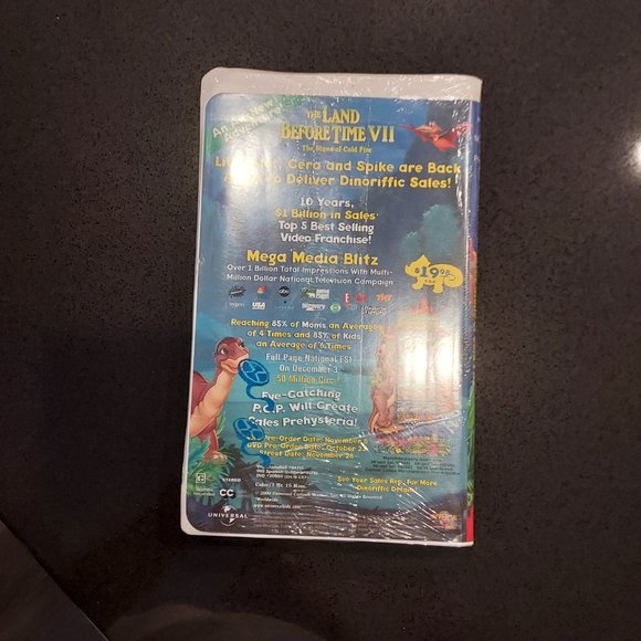 THE LAND BEFORE TIME VII FULL LENGTH SCREENING CASSETTE VHS - Picture 3 of 3